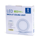 Outlet: EN: LED E6 BACK-LIT ROUND DOWN LIGHT 12W 4000K /SURFACE MOUNTED