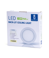 Outlet: EN: LED E6 BACK-LIT ROUND DOWN LIGHT 12W 4000K /SURFACE MOUNTED