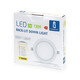 Outlet: EN: LED E6 BACK-LIT DOWN LIGHT 12W 3000K（Cutout：145mm-155mm）/ROUND/Flush mounted