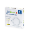 Outlet: EN: LED E6 BACK-LIT DOWN LIGHT 12W 3000K（Cutout：145mm-155mm）/ROUND/Flush mounted