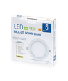 Outlet: EN: LED E6 BACK-LIT DOWN LIGHT 12W 4000K（Cutout：145mm-155mm）/ROUND/Flush mounted