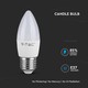 Lagertömning: V-Tac 5,5W LED kronljus - Samsung LED chip, 200 grader, E27