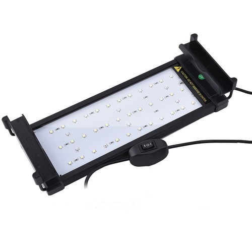 26-50 cm akvarie armatur - 6W LED, vit/blå, justerbar