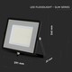 V-Tac 100W LED strålkastare - Samsung LED chip, 120LM/W, arbetsarmatur, utomhusbruk