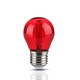 V-Tac 2W Färgad LED liten globlampa - Röd, Filament, E27