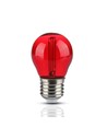 V-Tac 2W Färgad LED liten globlampa - Röd, Filament, E27