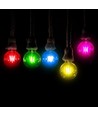 V-Tac 2W Färgad LED liten globlampa - Röd, Filament, E27