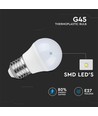 E27 4W LED-lampa - G45, kompakt