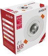 7W LED inbyggningsspot - Hål: Ø8 cm, Mål: Ø10 cm, inbyggd driver, 230V