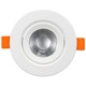 7W LED inbyggningsspot - Hål: Ø7,6 cm, Mål: Ø9 cm, inbyggd driver, 230V