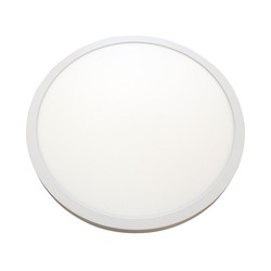 40W LED rund panel - Ø60, Höjd: 4cm, vit kant, inkl. ljuskälla