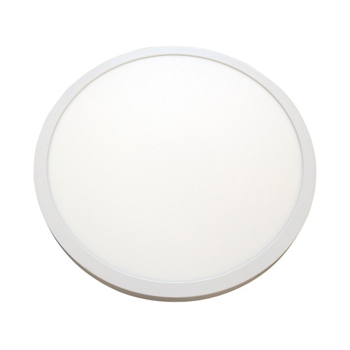 Outlet: Ø60 LED rund panel, 40W - Höjd: 4cm, vit kant, inkl. ljuskälla