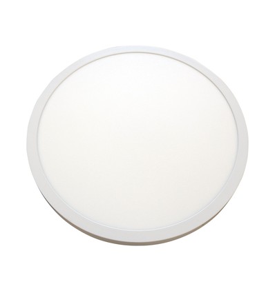 Outlet: 40W LED rund panel - Ø60, Höjd: 4cm, vit kant, inkl. ljuskälla