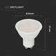 V-Tac 10W LED spot - Samsung LED chip, 230V, GU10