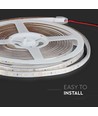 V-Tac 3,6W/m stänksäker LED strip - 5m, 60 LED per. meter, Färgat ljus