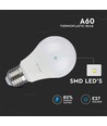 10-pack E27 9W LED-lampa - 200 grader