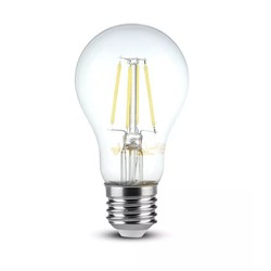 E27 vanliga LED V-Tac 8W LED lampa - Filament, varmvitt, E27