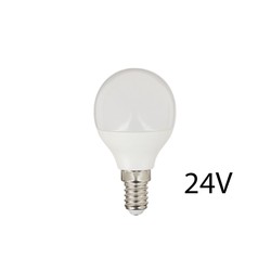 E14 LED 4,5W LED lampa - P45, E14, 24V DC