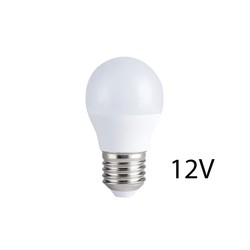 E27 vanliga LED 4W LED lampa - G45, E27, 12V