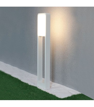 Outlet: V-Tac 10W LED trädgårdarmatur - Vit, 80 cm, IP65, 230V