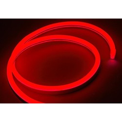 Röd 8x16 Neon Flex LED - 8W per. meter, IP67, 230V