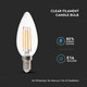 V-Tac 6W LED kronljus - Filament, E14