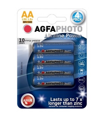 AA 4-pack AgfaPhoto batteri - Alkaline, 1,5V