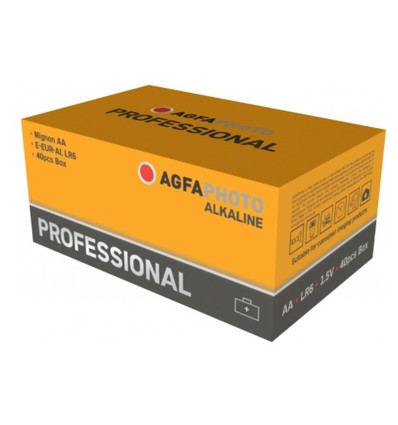 AA 40-pack AgfaPhoto Professional batteri - Alkaline, 1,5V