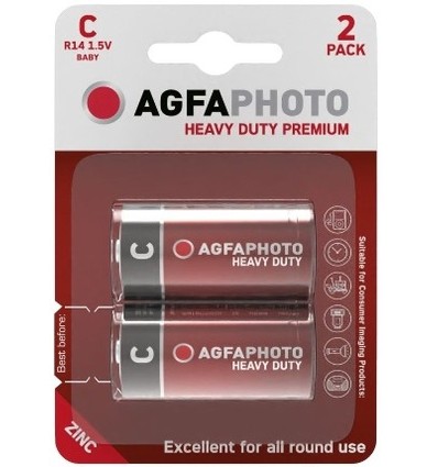 C/MN1400 2-pack AgfaPhoto batteri - Alkaline, 1,5V