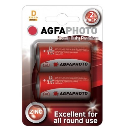 D/MN1300 2-pack AgfaPhoto batteri - Alkaline, 1,5V