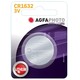 1 stk AgfaPhoto Lithium knappcellsbatteri - CR1632, 3V