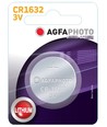 1 stk AgfaPhoto Lithium knappcellsbatteri - CR1632, 3V