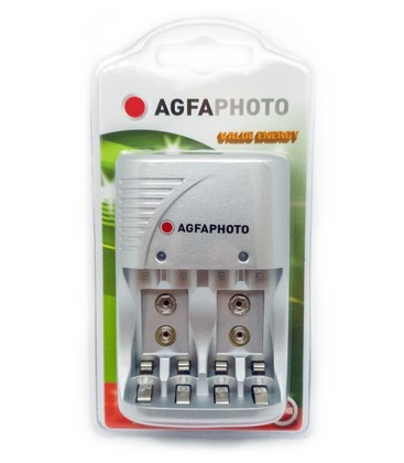 1 stk AgfaPhoto laddare - till uppladdningsbart batteri