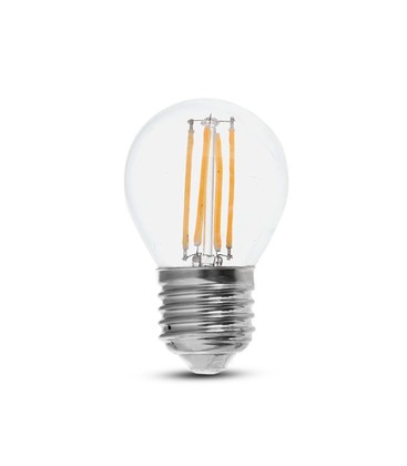 V-Tac 6W LED globlampa - G45, Filament, E27