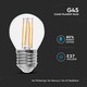 V-Tac 6W LED lampa - G45, Filament, E27