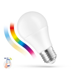 WiFi 9W Smart Home LED lampa - Tuya/Smart Life, fungerar med Google Home, Alexa og smartphones, A60, E27