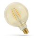 E27 2W LED glob-lampa - Koltråd, 12,5 cm, bärnstensfärgat glas, extra varm