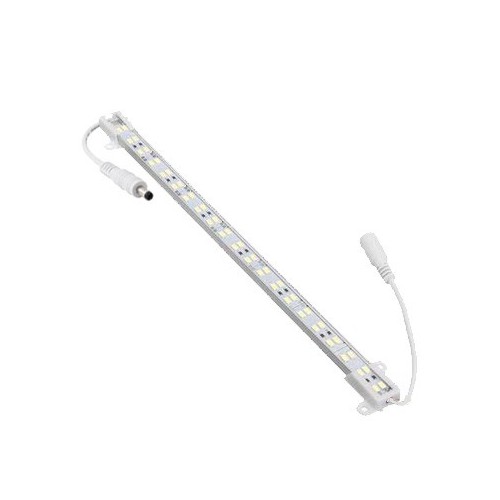 50cm vattentät akvarie aluprofil - 24V, 10W LED, 10000K, IP65, med seriekoppling