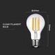 V-Tac 18W LED lampa - Filament, A70, E27