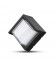 V-Tac 7W LED svart vägglampa - Fyrkantigt, IP65 utomhusbruk, 230V, inkl. ljuskälla