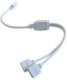 RGB+WW kabel 2-vägs splitter - 12/24V, vit