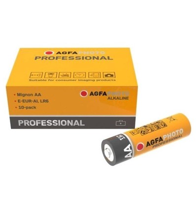 AA 10-pack AgfaPhoto Professional batteri - Alkaline, 1,5V