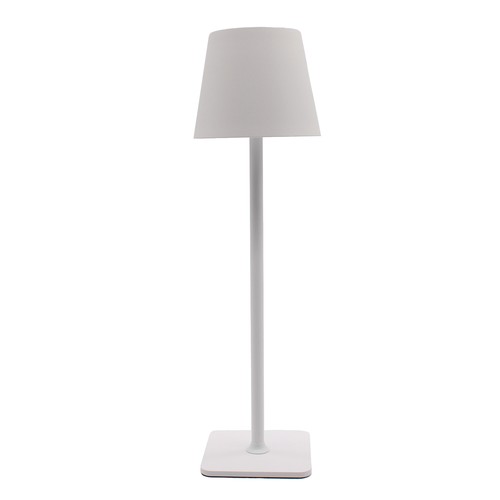 Uppladdningsbar LED bordslampa Inomhus/utomhus - Vit, touch dimbar, CCT, IP54 utomhus bordslampa