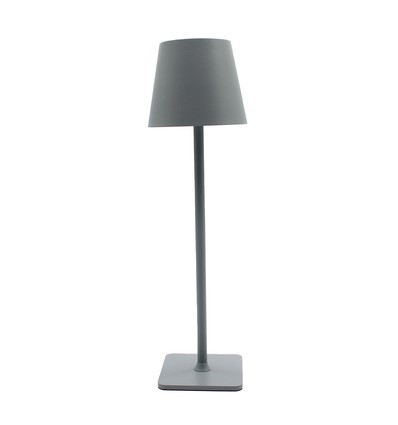 Uppladdningsbar LED bordslampa Inomhus/utomhus - Grå, touch dimbar, CCT, IP54 utomhus bordslampa