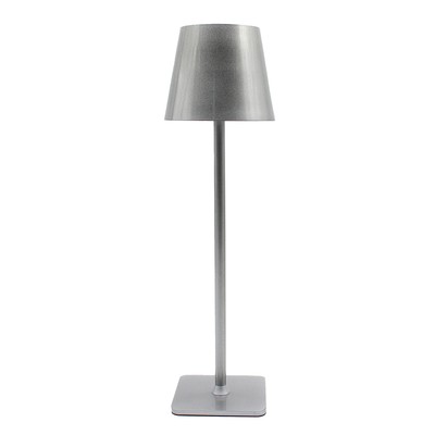 Uppladdningsbar LED bordslampa Inomhus/utomhus - Silver, touch dimbar, CCT, IP54 utomhus bordslampa - Dimbar : Dimbar, Kulör : CCT (Varm till Kall Vit)