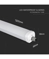 120cm 36W vattentät komplett LED-armatur, genomkopplad - 130lm/W, IP65, 6 års garanti