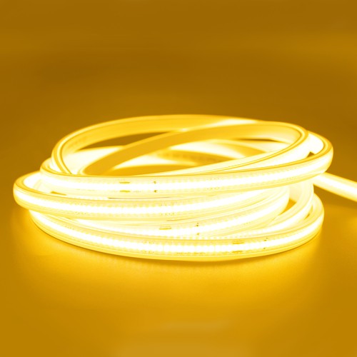 5 m. vattentät COB LED strip - 230V, IP67, 360 LED, 10W/m, kan klippas var 50cm