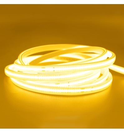 5 m. vattentät COB LED strip - 230V, IP67, 360 LED, 10W/m, kan klippas var 50cm