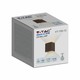 V-Tac 11W LED corten vägglampa - Kvadrat, justerbar spridning, IP65 utomhusbruk, 230V, inkl. ljuskälla