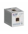 11W LED vägglampa - IP65 utomhus, fyrkantig, justerbar spridning, inkl. ljuskälla, corten